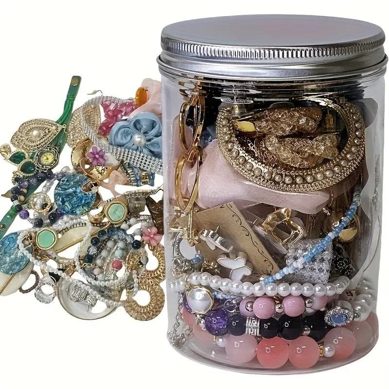 Set di Gioielli per la Mamma 1/10/20/50 Pezzi, Collana con Cuore, Orecchini, Anello Famiglia, Regalo per la Festa della Mamma