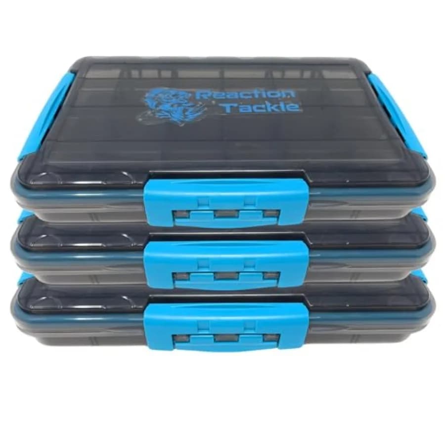 Scatola porta attrezzi impermeabile definitiva con divisori rimovibili - Soluzione per organizzazione e stoccaggio - Kit da 3 pezzi con 3 clip - Confezione da 3