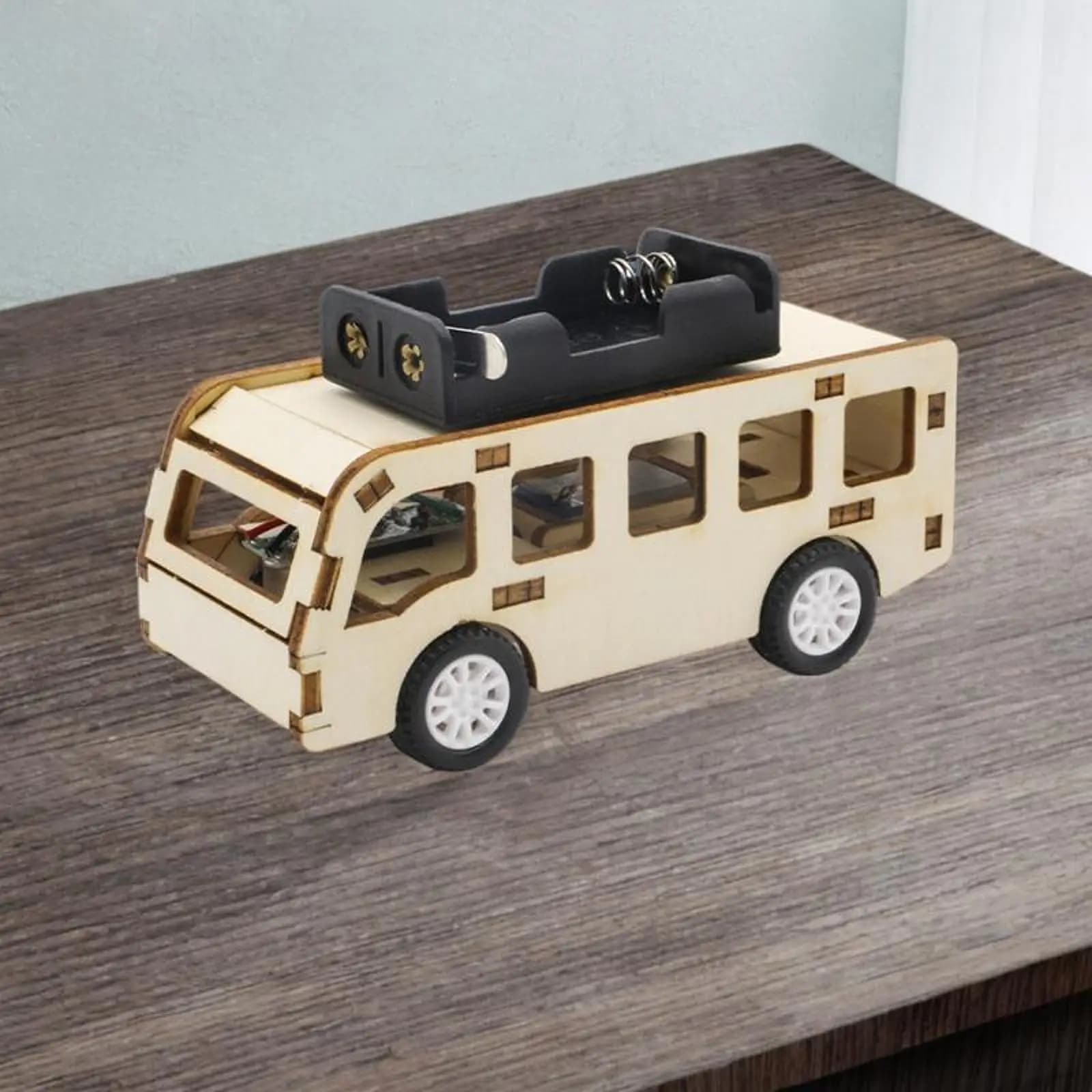 Autobus a controllo vocale Giocattolo versatile per ragazzi Giocattolo per autobus facile da usare per giocattoli per l'apprendimento della fisica Esperimento scientifico per studenti della scuola elementare