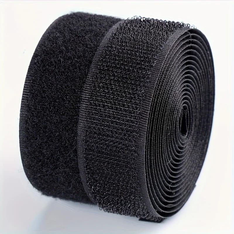Heavy-Duty Hook and Loop Fastener Strap - No-Sew Strong Adhesive Tape Replacement for Clothes, Shoes, Bags