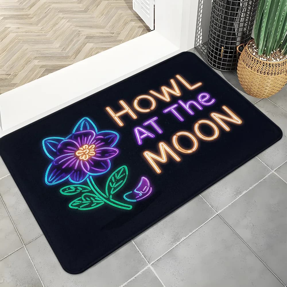 1pc Vampire Theme Doormat, The Perfect Floor Mat for Outdoor And Indoor, Flannel Material, Christmas Decorations, Enhancing Hous