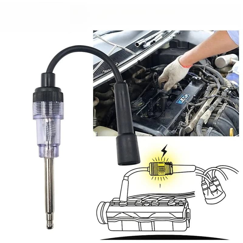 Tester per Candele Auto, Strumenti Diagnostici, Kit di Risoluzione Problemi Accensione Motore, Accessori Auto per Camion, Rimorchi, 4x4