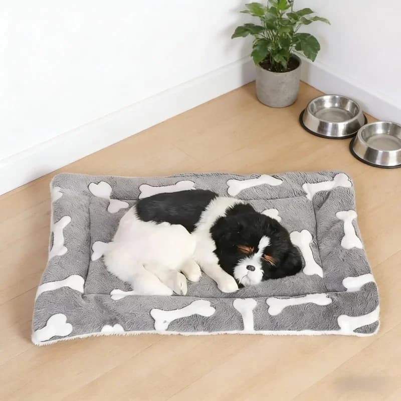 Tappetino per Animali Domestici, Materassino Morbido e Caldo per Cani e Gatti, Coperta per Cuccioli e Gattini, Accessorio Quotidiano per Cani di Piccola e Grande Taglia