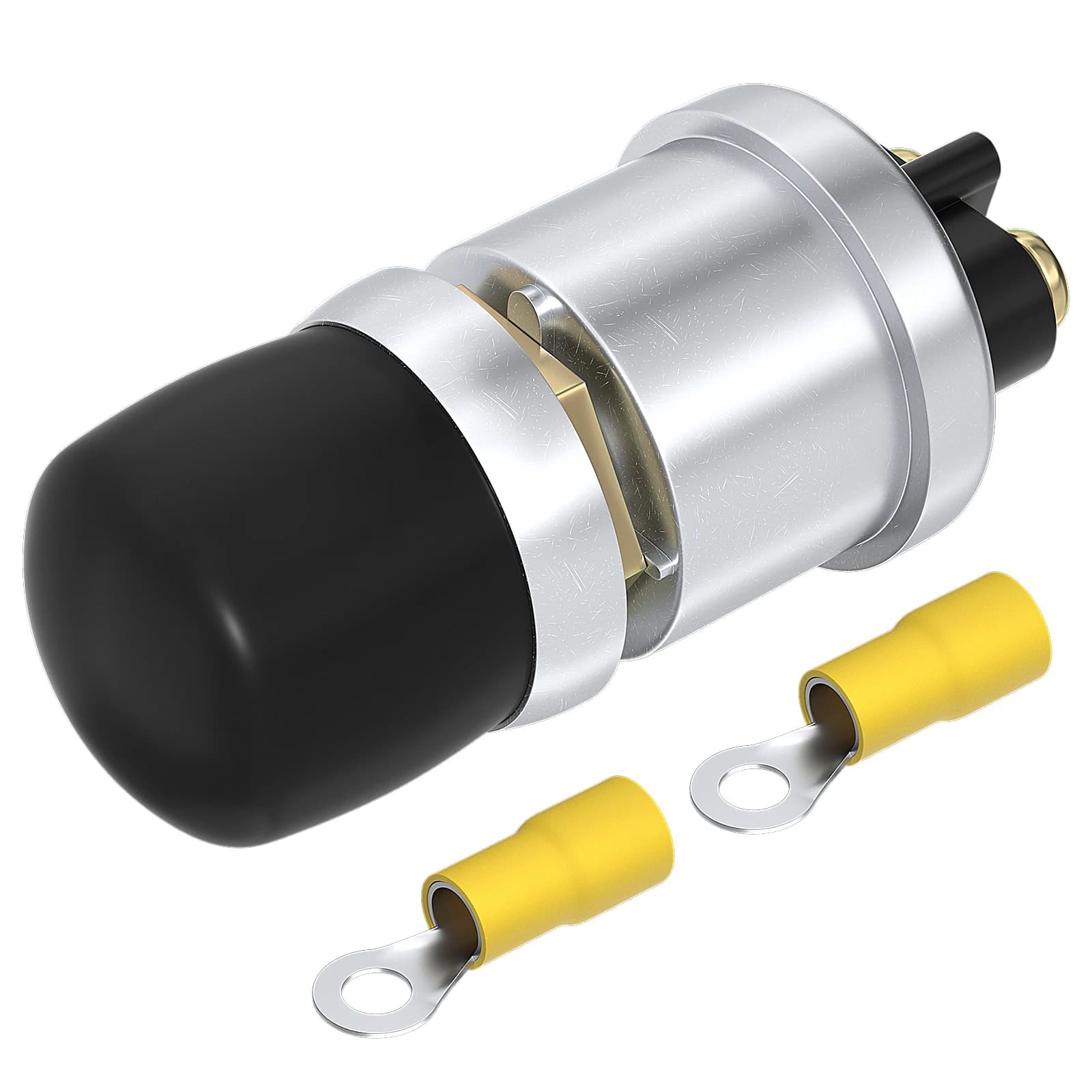 Interruttore di avviamento a pulsante 12V 24V Pulsante di avvio impermeabile 50A Resistente momentaneo resistente alle intemperie per camion per auto con motore clacson