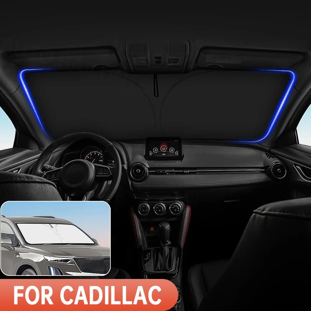 Per Cadillac XT5 XT6 2020-2025 Auto Parabrezza Parasole Copertura Finestra Anteriore Parasole Visiera Accessori Per Interni Auto Protezione UV