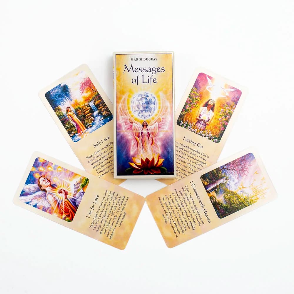 Gioco da tavolo di tarocchi con messaggi di alta qualità sulle carte della vita, 54 carte, 11,3*4,5 cm, divertente mazzo di carte oracolo per intrattenimento e raduni