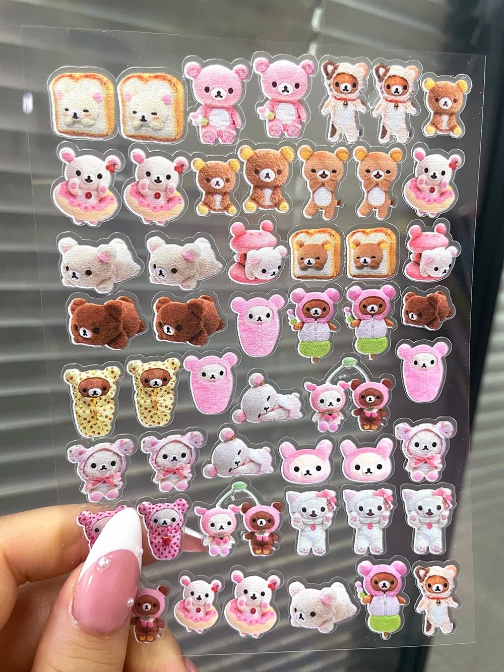 Mini Cute Rilakkuma quadrifoglio Stickers nail art waterproof DIY case phone mug keyboard stopper manual stickers friend gifts