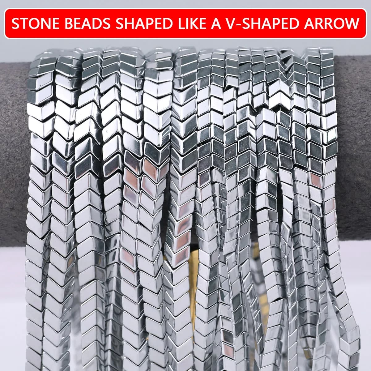 4-8mm Black Gallstone Convex Small V Shaped Arrow White K Color Handmade DIY Jewelry Beads for Bracelets Necklaces Accessories