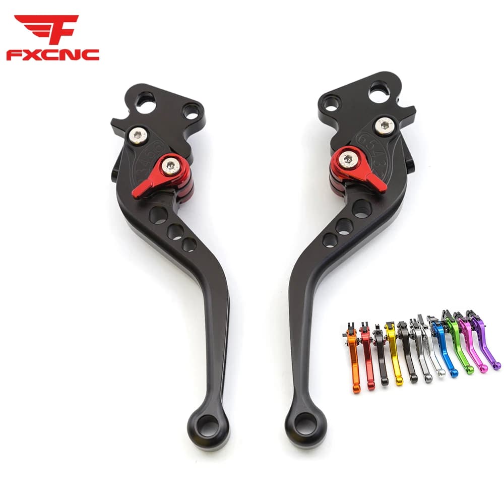 Per VESPA 50-125 PV ET3 PK S XL Moto Regolabile Anteriore e Posteriore Freno A Tamburo Leve Frizione In Alluminio 3D Moto Leve Freno