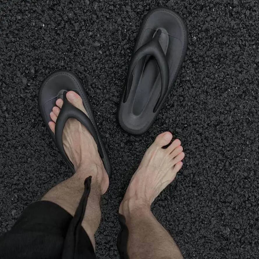 Sandali da Uomo Comodi e Antiscivolo, Stile Spiaggia, in EVA, con Tacco Piatto, Traspiranti, Slip-On per l'Estate e l'Uso all'Aperto