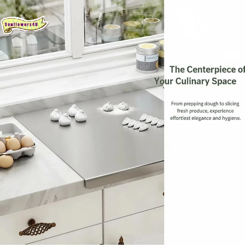 Stainless Steel Kitchen Cutting Board Rust Proof Mildew Resistant For Baking