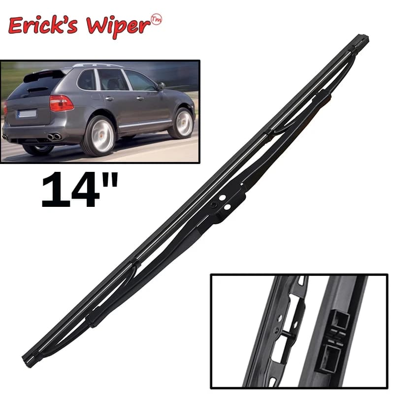 Erick's Wiper 14" Rear Wiper Blade For Porsche Cayenne 2002 - 2010 Windshield Windscreen Clean Tailgate Window Car Rain Brush