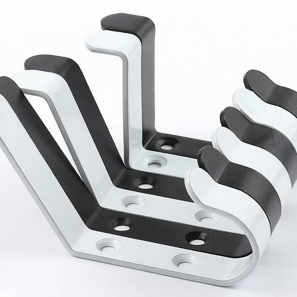 Wall Hanging Metal Coat Hook Black Iron Storage Rack Organizer For Hat Bag Towel Door Closet Space Saving Tool