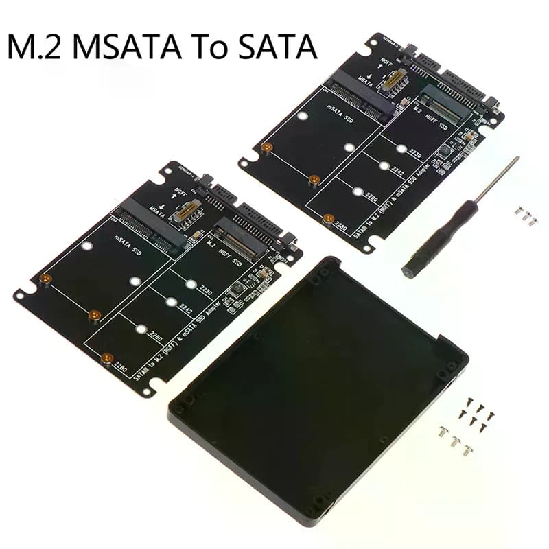 Box esterno NGFF a SATA 3 per HDD, scheda adattatore protocollo MSATA SSD M.2 SATA