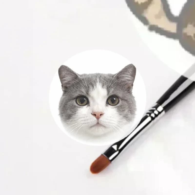 Pennello per Trucco Occhi e Labbra, Portatile, Retrattile e Regolabile, con Copertura Protettiva, Strumento Cosmetico di Bellezza
