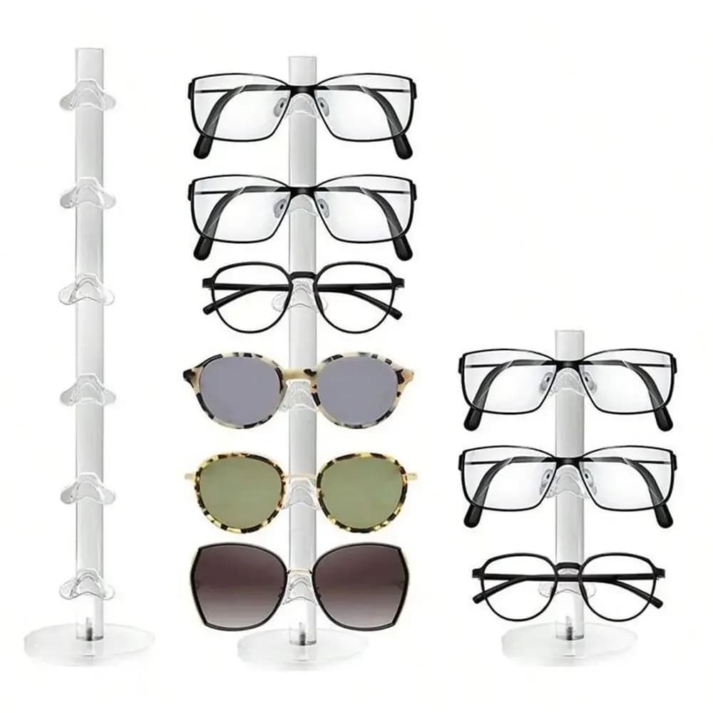 Glasses Storage Acrylic Sunglasses Glasses Display Racks Transparent Multi Layers Glasses Showcase Shelf Eyewear Frame Organizer
