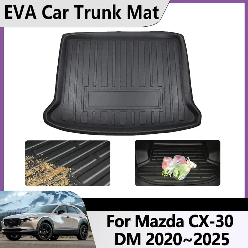 Per Mazda CX 30 2025 CX-30 CX30 2020 2021 2022 2023 2024 EVA Bagagliaio di un'auto Zerbino Cargo Tappeto Impermeabile Pad di Stoccaggio Accessori Auto