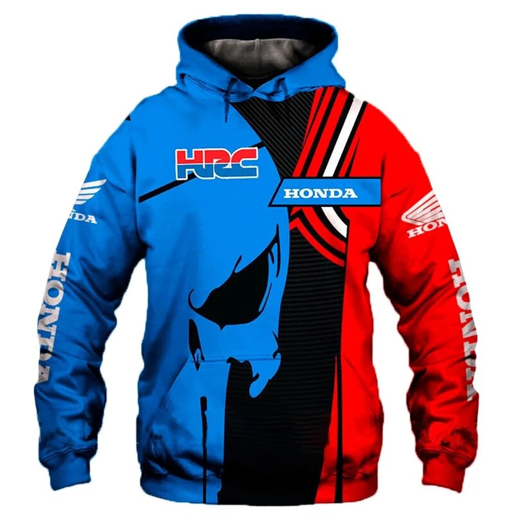 2025 New Mens Honda Wing HRC Logo 3D Hoodie Printed hoodie Harajuku Sportswear Honda Racing Hoodies Pullover Clothing