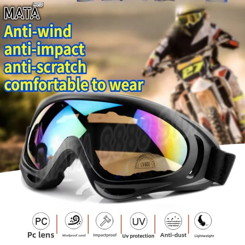 Occhiali da bici da motocross polarizzati Occhiali da sole da moto fuoristrada Occhiali da motore Occhiali da sci Sci Snowboard Sport all'aria aperta