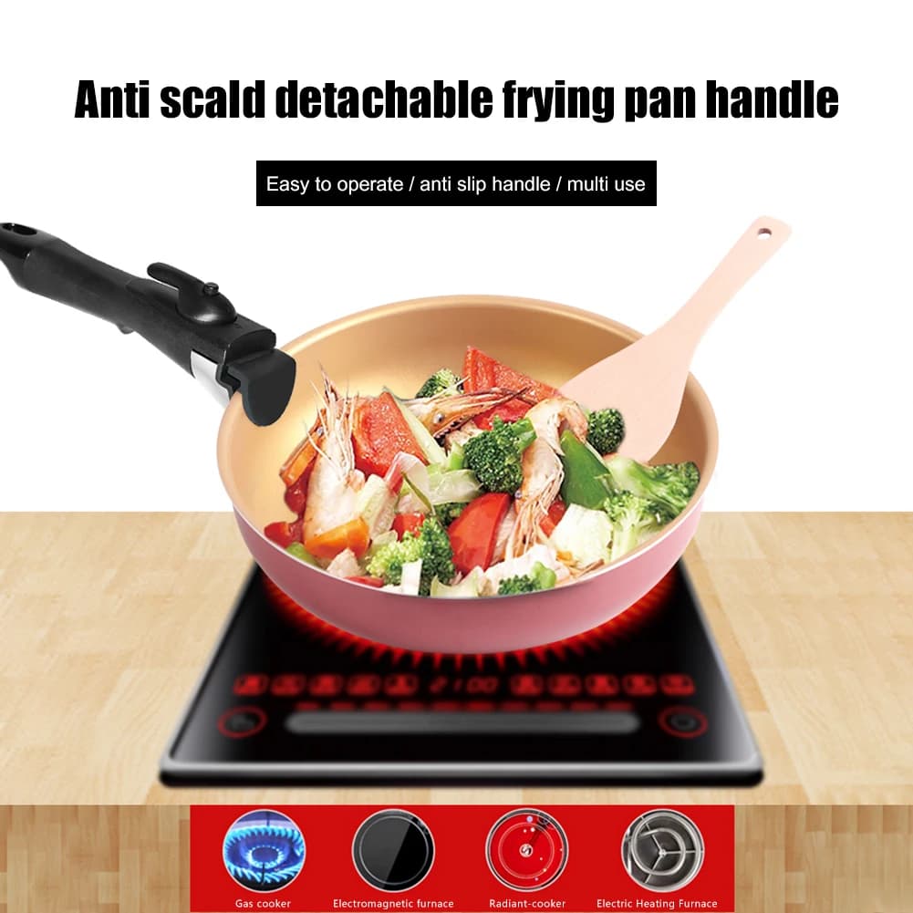 Stackable Anti-coating Handle for Pots and Panels, Universal Grip Ergonomics for Bowls and Kitchen Tools