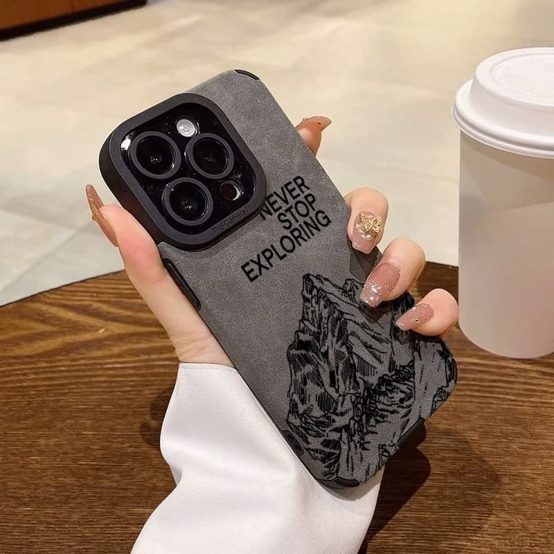 Fashionable Never Stop Exploring Phone Case For iPhone 16 17 Pro Max 15 14 13 12 11 Pro Max Air XR X XS 7 8 Plus SE 2022 Cover