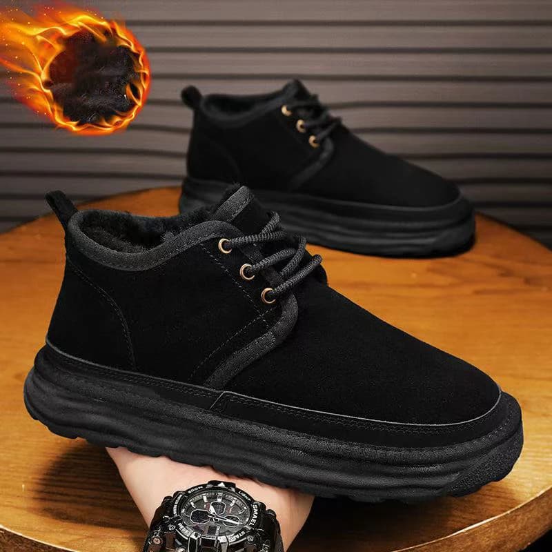 Nuovi stivali da neve invernali da uomo stivali da uomo caldi in peluche stivaletti in pelle scamosciata comode sneakers leggere per la protezione dal freddo delle coppie