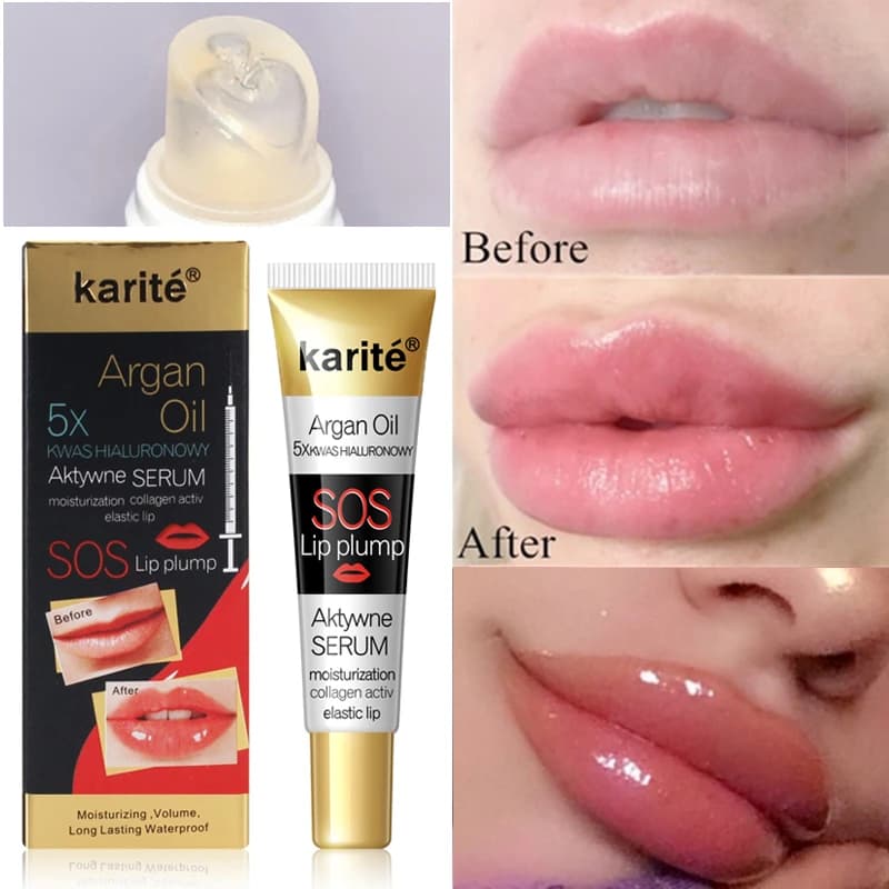 Siero per la cura delle labbra volumizzante istantaneo Lip Plumper idratante riparazione riduce le labbra maschera per linee sottili collagene Lip Plump Oil Protection