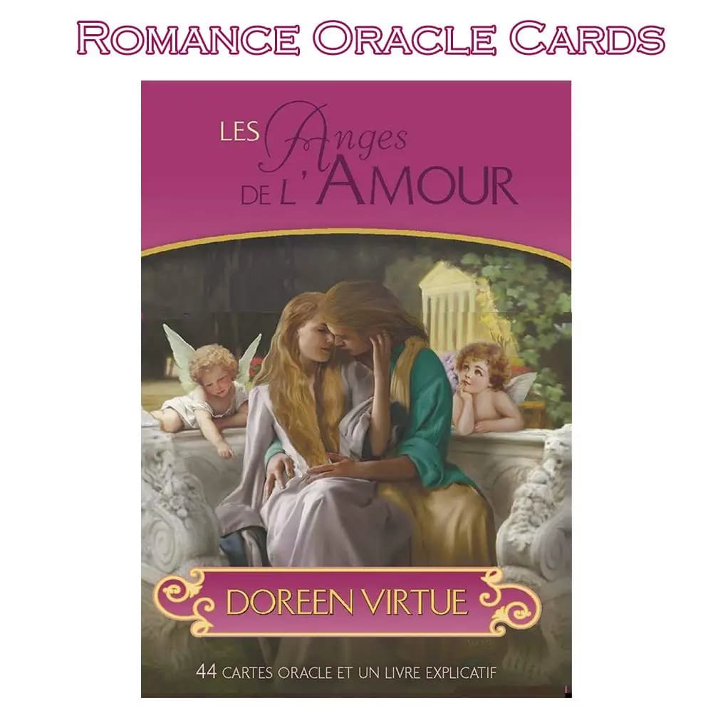 Romance Angels Carte Oracle Spagnolo Inglese Leggi il destino Gioco da tavolo Oracle Giochi di carte da gioco per feste Intrattenimento personale