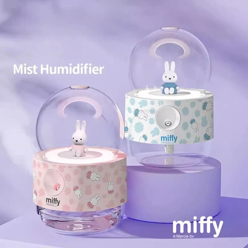 Umidificatore per camera da letto giapponese Miffy Rabbit Cartoon Kawaii Office Piccolo spray muto Regalo di festa creativo per bambini