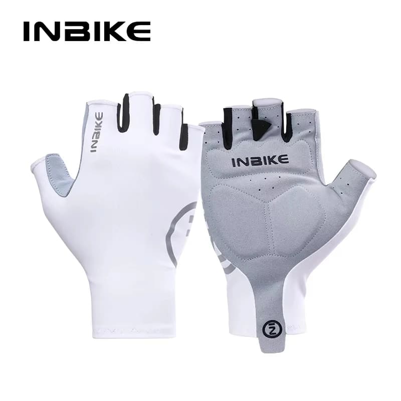 INBIKE Guanti da ciclismo da donna Guanti da ciclismo estivi Guanti da bicicletta MTB imbottiti con mezze dita ammortizzanti Accessori per bici da strada