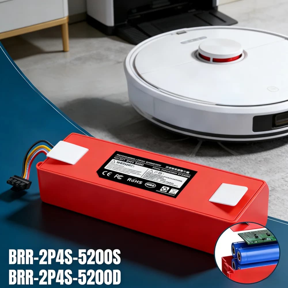 Batteria 14.4V 6800mAh per Xiaomi Roborock S50 Robot aspirapolvere S51 S52 S53 S55 S60 S4 S5 S6 S7 Spazzatrice serie completa