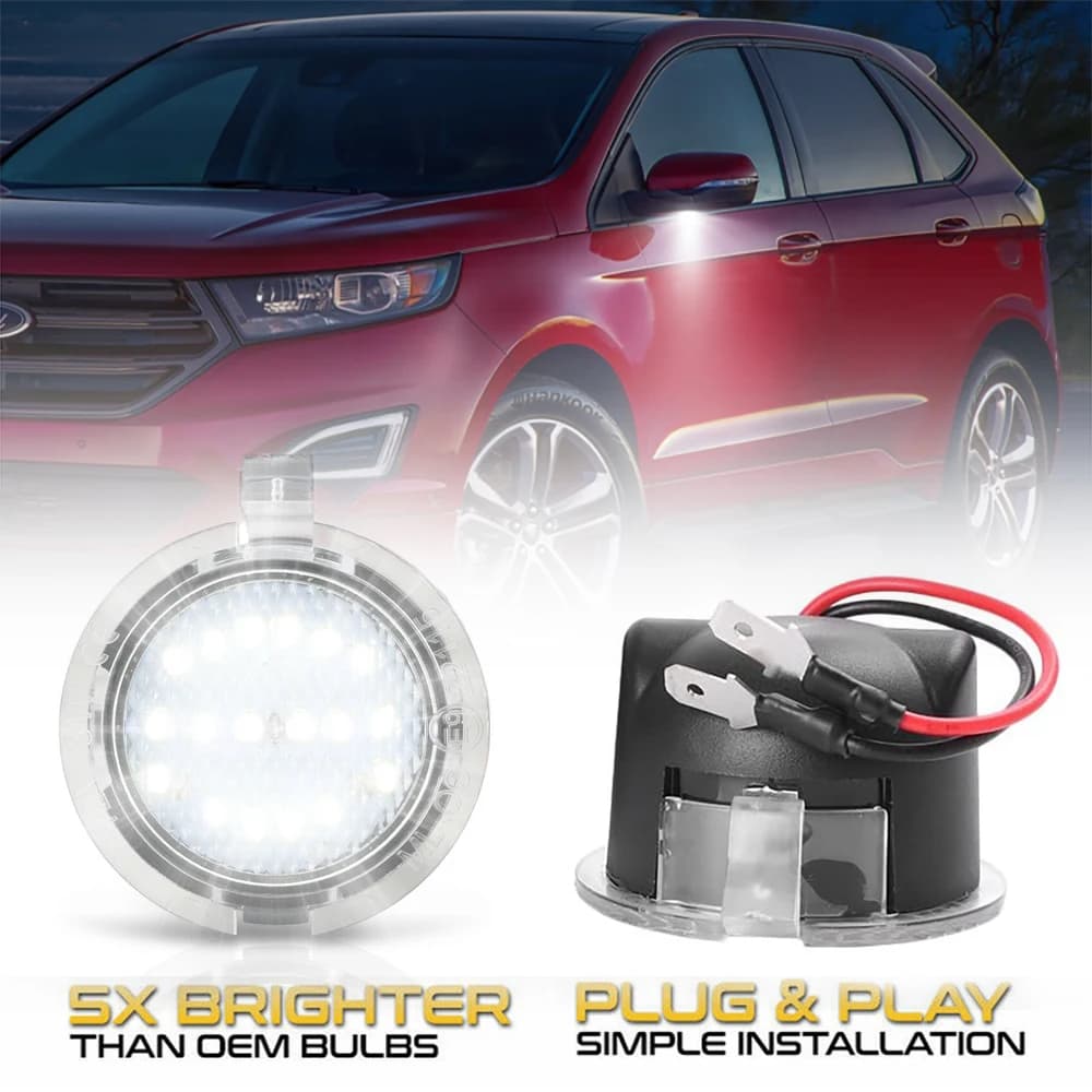 LED sotto specchio laterale Puddle Light per Ford Ranger T6 Mustang 6 Explorer 5 Fusion Edge Mondeo 5 Expedition F150 Taurus Everest