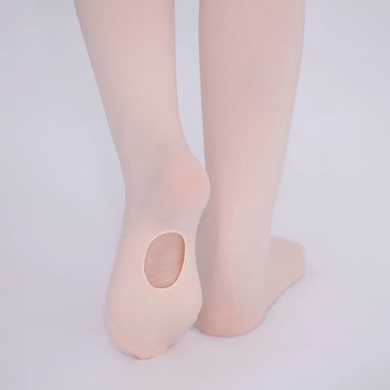 Classic soft convertible dance tights in microfiber 80d female professional wholesale Leggings for girls seamless tights with hole