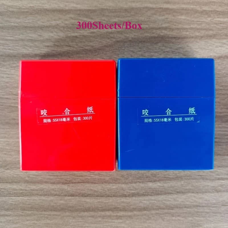 5x300 Pz/Basket Dentale 55*18mm Blue/Red Articulating Paper Strips Oral Dentis whitening Material 55*18mm Dentali Tools