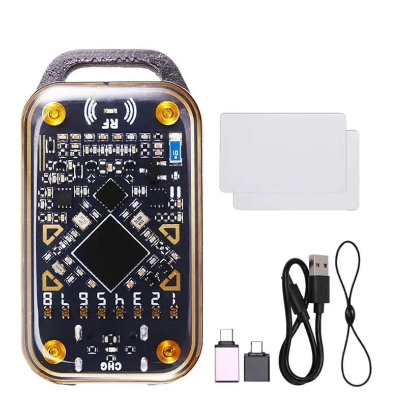 【DISPONIBILE】Lettore di Chip RFID Chameleon Ultra, Emulatore di Smart Card, Duplicatore NFC + 2 Schede UID 125Khz 13.56Mhz, Decodificatore di Carte ID IC