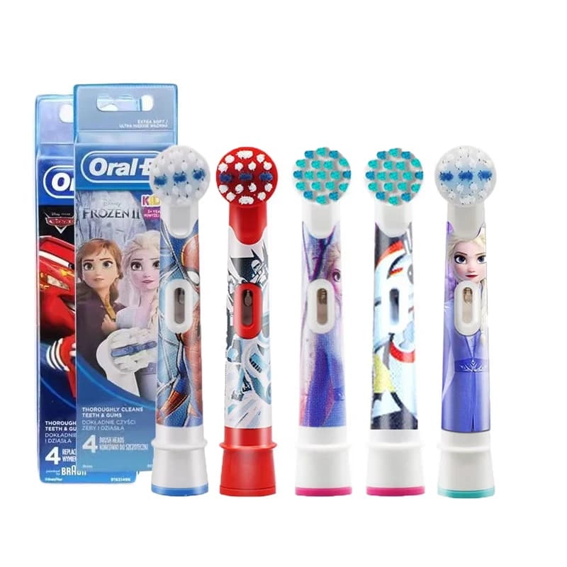 Replacement heads for children's electric toothbrush Oral B EB10 Small round head Toothbrush charging with soft bristles