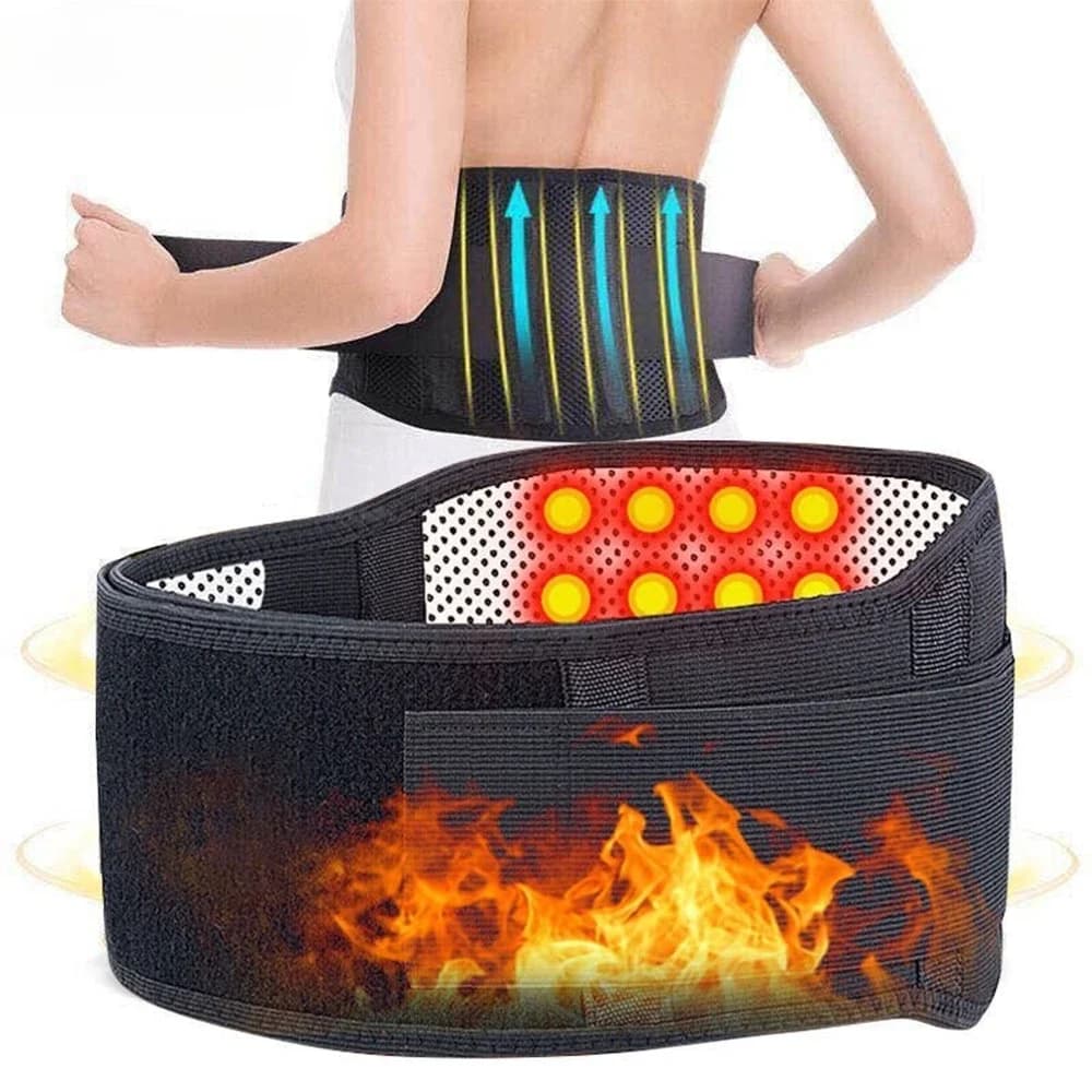 Tcare M - 4XL Tormalina regolabile Autoriscaldante Terapia magnetica Cintura di supporto per la schiena Cintura lombare Fascia per massaggio Assistenza sanitaria