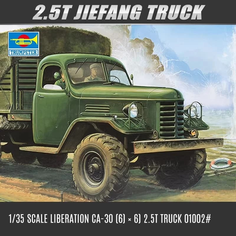 Trumpeter 01002 1/35 Cinese Jiefang CA-30 camion militare militare modello in scala di montaggio kit giocattolo fai da te, collezione regalo di compleanno