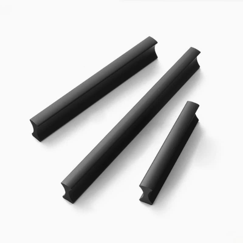 Maniglie portaoggetti per armadietti da cucina Armadio guardaroba Cassettiere Maniglia per porta nera Maniglie per cassetti Manopole Accessori hardware