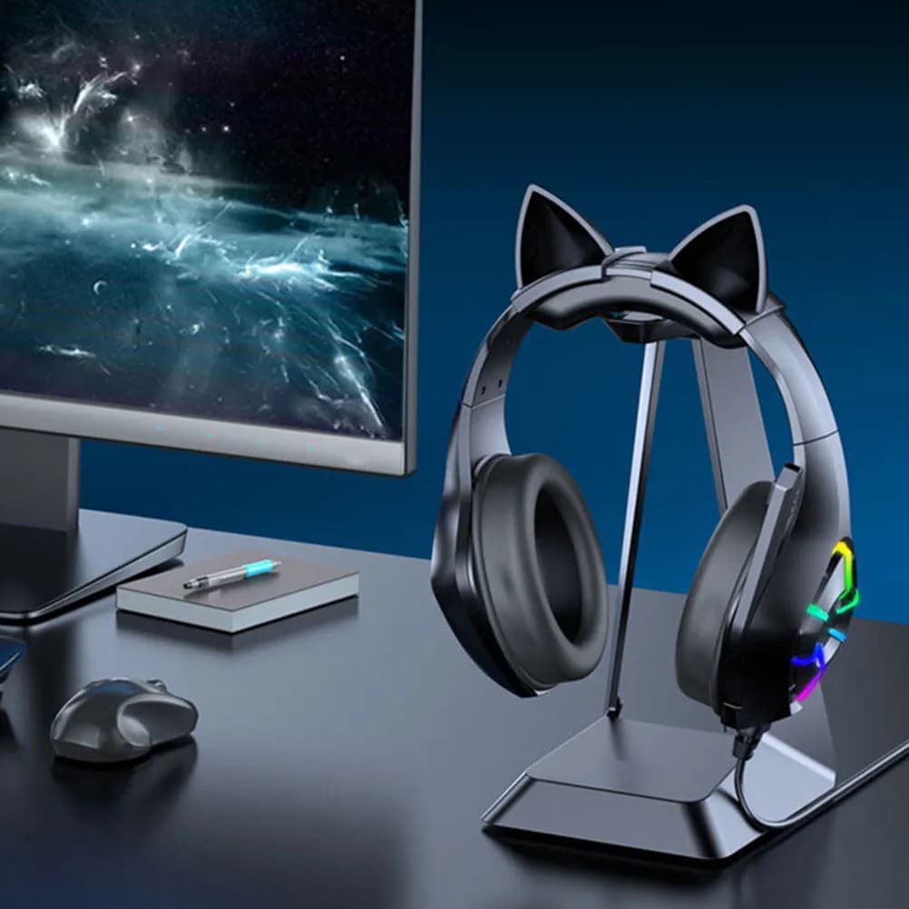 Supporto per cuffie da gaming in ABS, porta cuffie da scrivania per organizzare le cuffie, mantenendo la scrivania pulita e l'area gaming ordinata