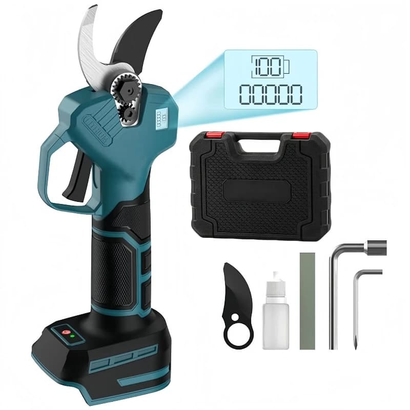21 V lithium battery pruning shears, pruning shears with lithium battery for rechargeable garden fruit trees