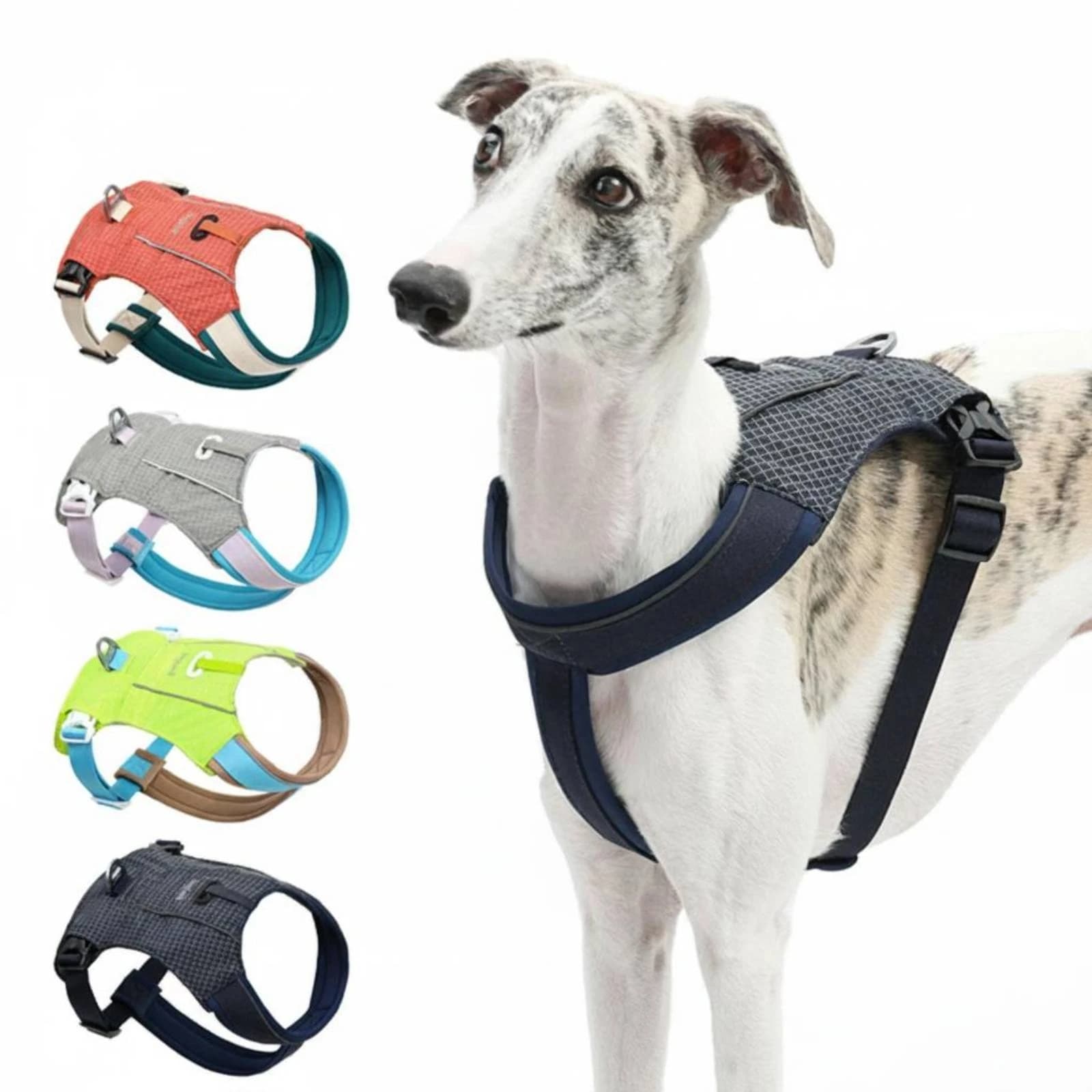 Dog Harness Vest Metal D-Loop Reflective Dog Vest Harness Pet Gear Adjustable Top Handle