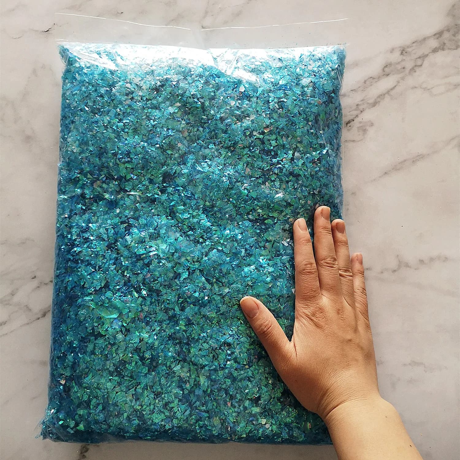 500g di carta per caramelle 15 colori Shell Paper Slime Filler Argilla Giocattolo Accessori per melma fai da te Decor Gelatina Fango Mano Gomma Lucidatore Argilla Bambini