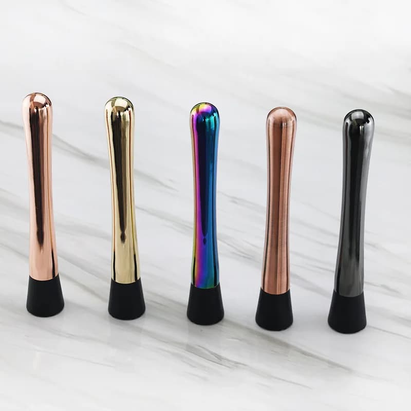 1 pz in acciaio inossidabile Muddler cocktail shaker strumento e tritaghiaccio portatile per uso domestico per limonata fresca e miscelologia