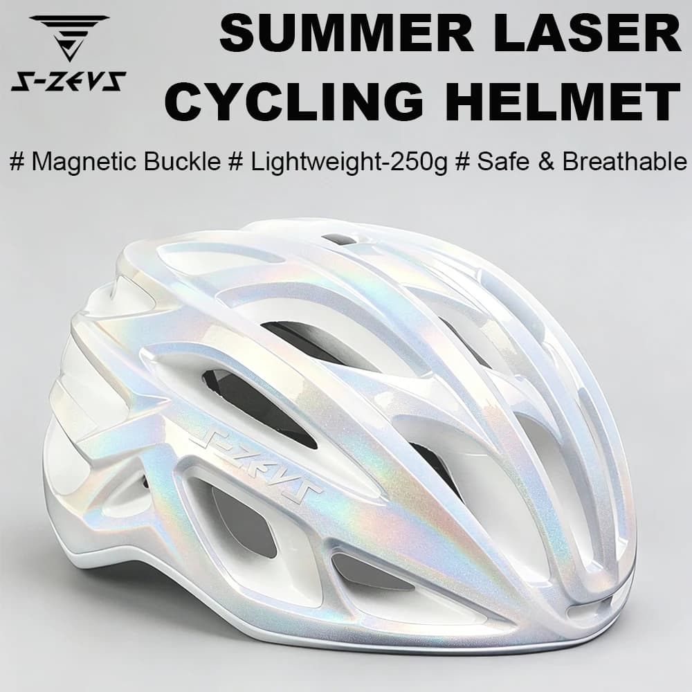 Casco da mountain bike unisex monopezzo S-ZEUS Windbreaker con cinturino magnetico, rivestimento resistente agli odori e antibatterico, 56-62 cm
