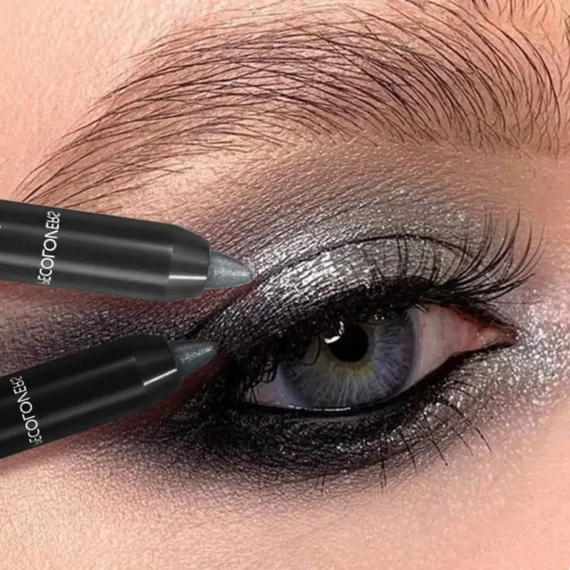 1 creamy umbrella in stick - Color for long-lasting eyes, smooth for daily makeup, brown and champagne, cosmetic for eyes