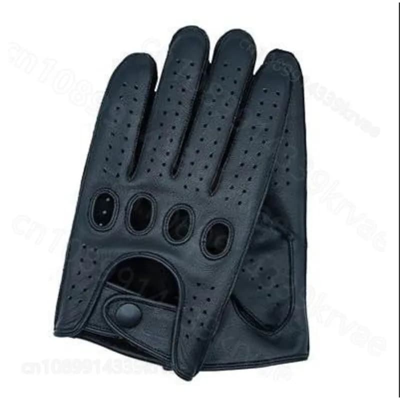 Guanti da guida traspiranti Guanti da uomo Guanti da moto in vera pelle Guanti in pelle di pecora Guanti neri da donna alla moda
