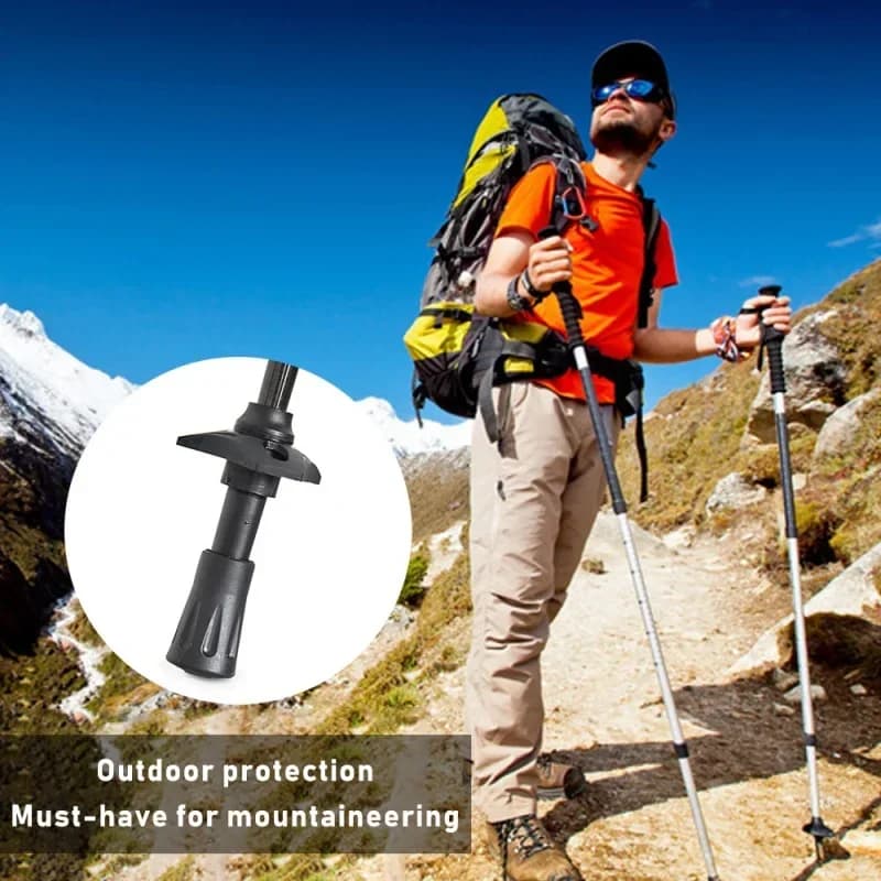 Trekking stick plastic walking stick Climbing rod Replacement Trekking pole Outdoor field Hiking trail Cap tip Hiking accessories