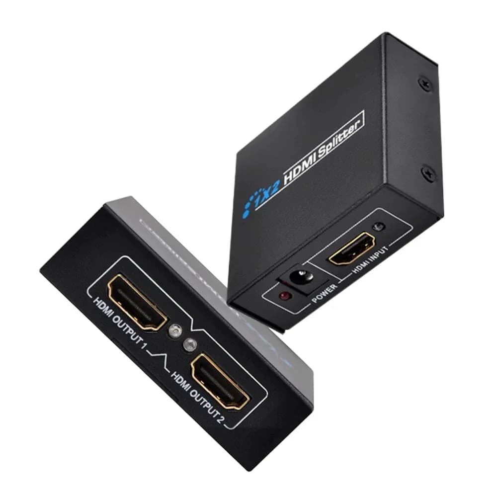 Splitter HDMI 1080P Video splitter HDMI 1 input 2 outputs from 1 source to 2 display Duplicate display for PC monitor Loptop