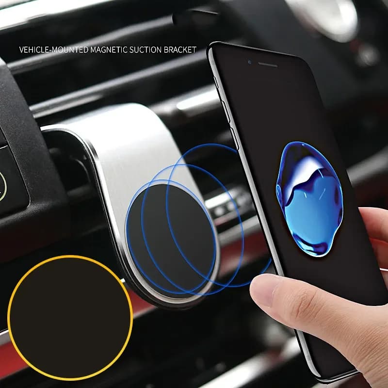 Supporto per telefono da auto per iPhone, supporto magnetico universale per tablet e smartphone.